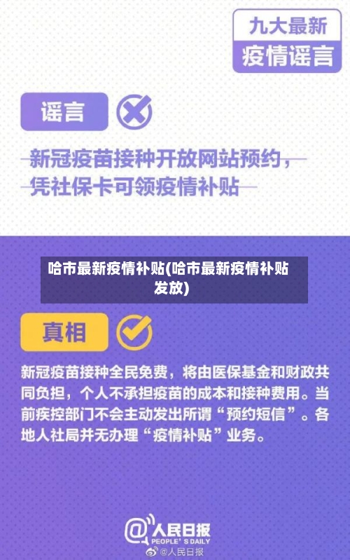 哈市最新疫情补贴(哈市最新疫情补贴发放)